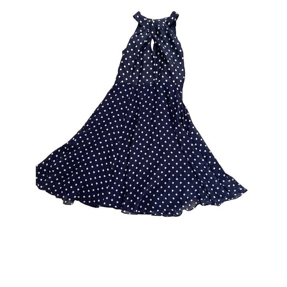 HOBBS London womens SILK dress polka dot dress US size 10 - Picture 1 of 7
